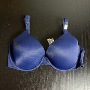 NWT PINK Victoria's Secret 34D Wear Everywhere T-Shirt Bra Lightly Lined Blue